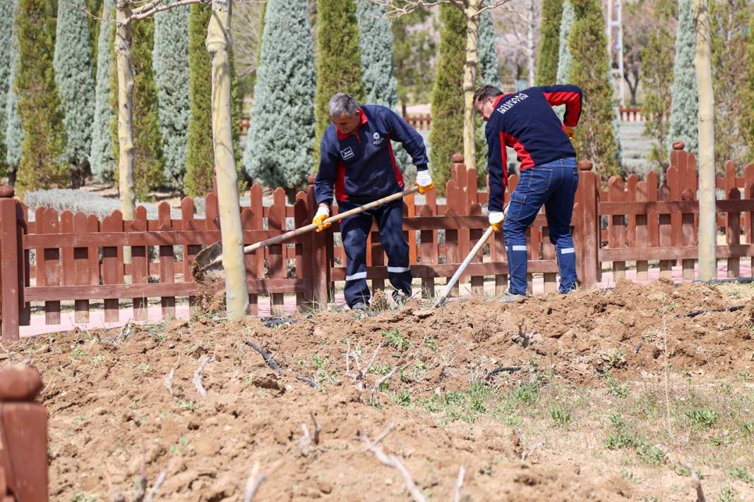 Zamanın yeşil aktığı Meram'da hummalı yaz hazırlığı! İşte karelerle o çalışmalar 3